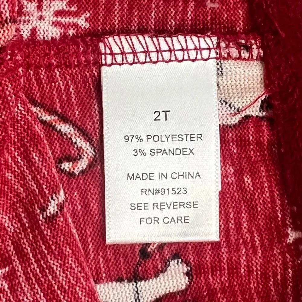 NWT Boy or Girl Toddler Christmas PJs French Bulldog 2T